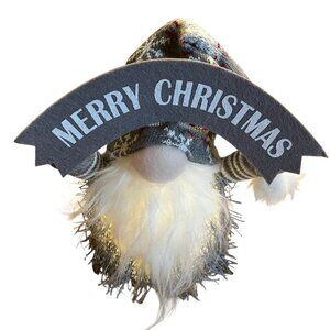 Christmas Gray Gnome with Light, Oveeler Singing Xmas Tomte with Timer, Scandina